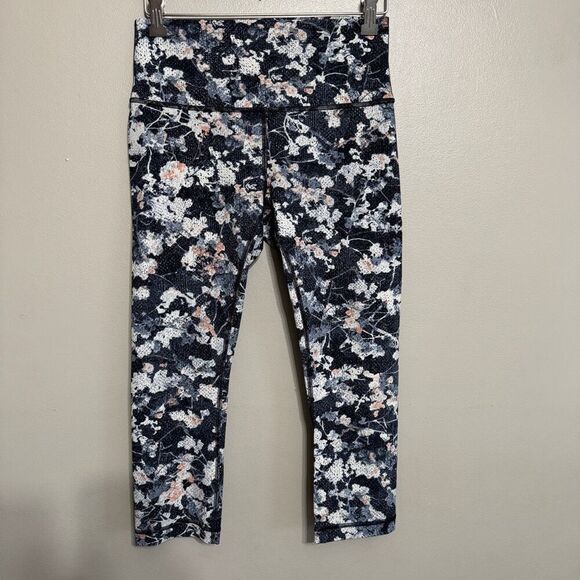 Lululemon Wunder Under Crop (Hi-Rise) 21" Spring Bloom Multi size 8 - Picture 2 of 6